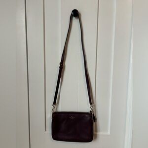 Kate Spade Deep Plum Madelyne Larchmont Avenue Crossbody Purse